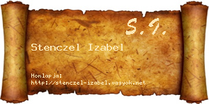 Stenczel Izabel névjegykártya
